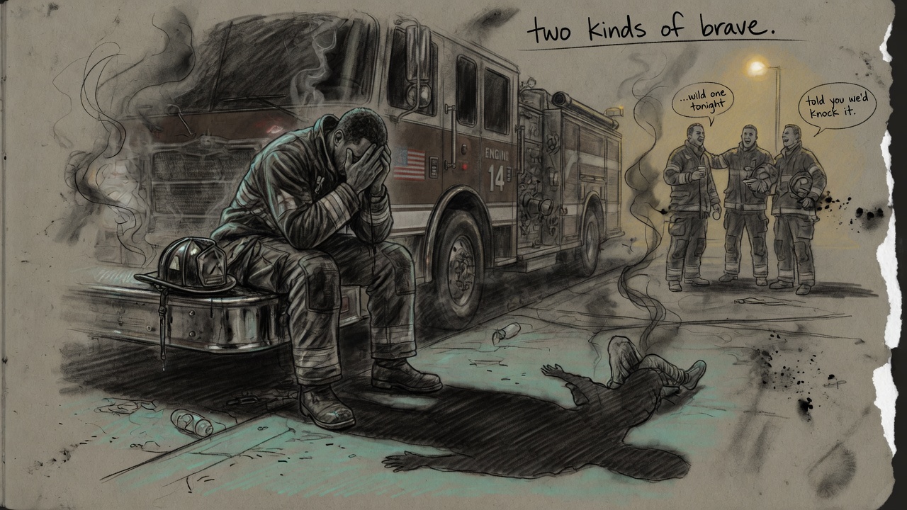First Responder Silence Firefighter Grief Masculinity